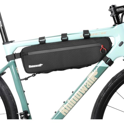 Sept-Sacoche Velo Cadre Étanche 2.7l, Sac Cadre Velo Triangle, Sacoche Vélo De Tube, Sac Triangulaire Pour Vélo De Route, Gravel Velos, Accessoires Velos, Noir