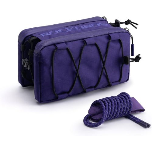 Asas-Sacoche Pour Cadre De Vélo,Sacoche Pour Tube Supérieur De Vélo De Route Mtb,Sacoche 1 L Avec Bandoulière,20 X 11 X 11cm,Noir Vert Violet Bleu.