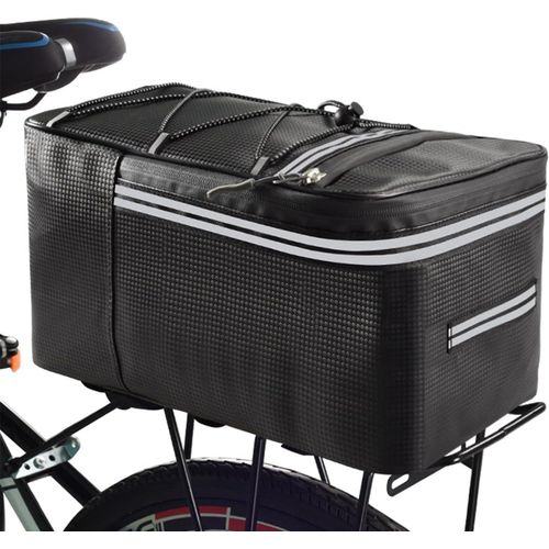 Sacoche de vélo 2 en 1,2 en 1,avec poignée de transport et housse de protection contre la pluie,imperméable,réfléchissante,multifonctionnelle,utilisable comme sac à main,12 l