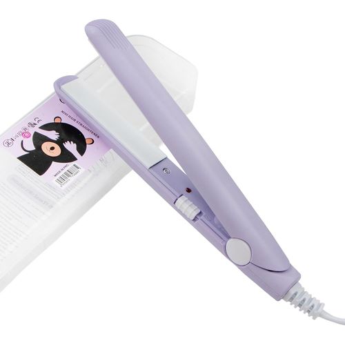 Kalanka-Lisseur Cheveux,Fer À Lisser 2 En 1,Fer À Friser Tourmaline Plaque Chauffante Beauté Plat Pour Tous Types De Cheveux,La Maison Ou Le Salon (Violet)