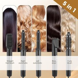 Kalanka-Brosse Soufflante 5-En-1, 1300w, Moteur Sans Balais, 110000 Tr/Min, S¿¿Che-Cheveux Ionique Avec 2 Brosses ¿¿ Boucler 32mm, Peigne Lissant