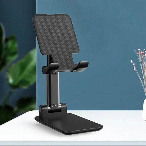 Cpl-Support De Téléphone Portable De Bureau,Chevet Paresseux,Support Universel Pour Téléphone Portable,Pliable Et De Levage,Télescopique Multifonction-Black