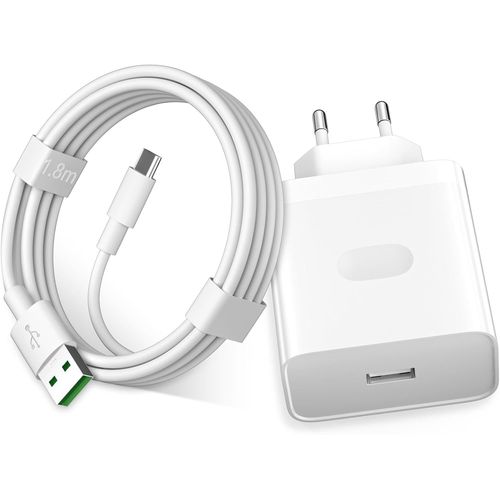 Chargeur Supervooc 80W Et Câble Usb C 1.8M Pour Oppo Find N5 X8 X5 Pro, Usb Chargeur Secteur Chargeur Rapide Pour Oppo Reno14 K13 Turbo Reno13 12 11 Pro K12 Plus A78 A59 A79 A60 A8[CHA8221245]