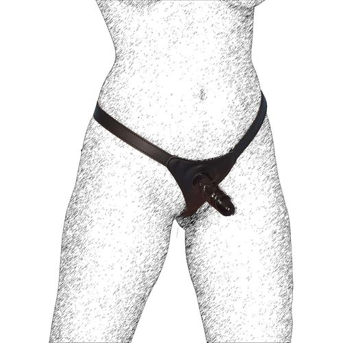 Gode Ceinture Débutant Verrouillable Avec Plug Anal-Bondage Pénis Silicone Sur Strap-On-Pénis Ceinture Fétiche Pour Débutant En Pegging-Sex Toys
