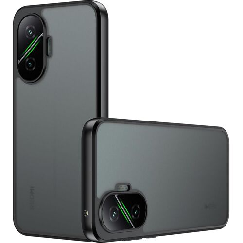 JGD-Case pour Xiaomi POCO F7 Coque en Anti-Empreinte/Antidérapant/Anti-Chute Silicone Flexible + Acrylique dépoli