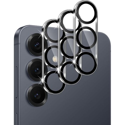 CAUC-Caméra Arrière Protecteur pour Samsung Galaxy S25 5G, Protection Objectif Caméra Arrière Film en Verre Trempé 9H, Anti Rayures, Ultra HD, 3 Pièces