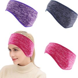 Bandeau De Protection D'oreille Pour Homme Et Femme – Hiver/printemps/automne Sport Bandeau élastique Cache-oreilles Cache-oreilles Pour Jogging, Course, Randonnée, Vélo – Lot De 2 (noir Gris