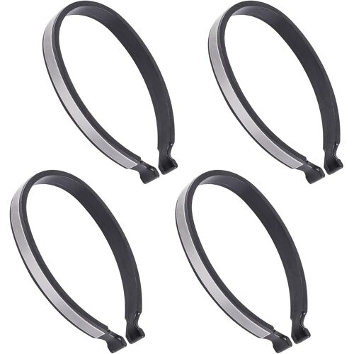 Acdsgd-Pinces À Vélo Réfléchissantes,4 Pcs Gris Clips De Jambe De Pantalon Pince À Pantalon Réglable Clips Réfléchissants Vélo De Nuit Sécurité Et Confort Accrus Extensibles Pour Jogging, Randonnée, Cyclisme