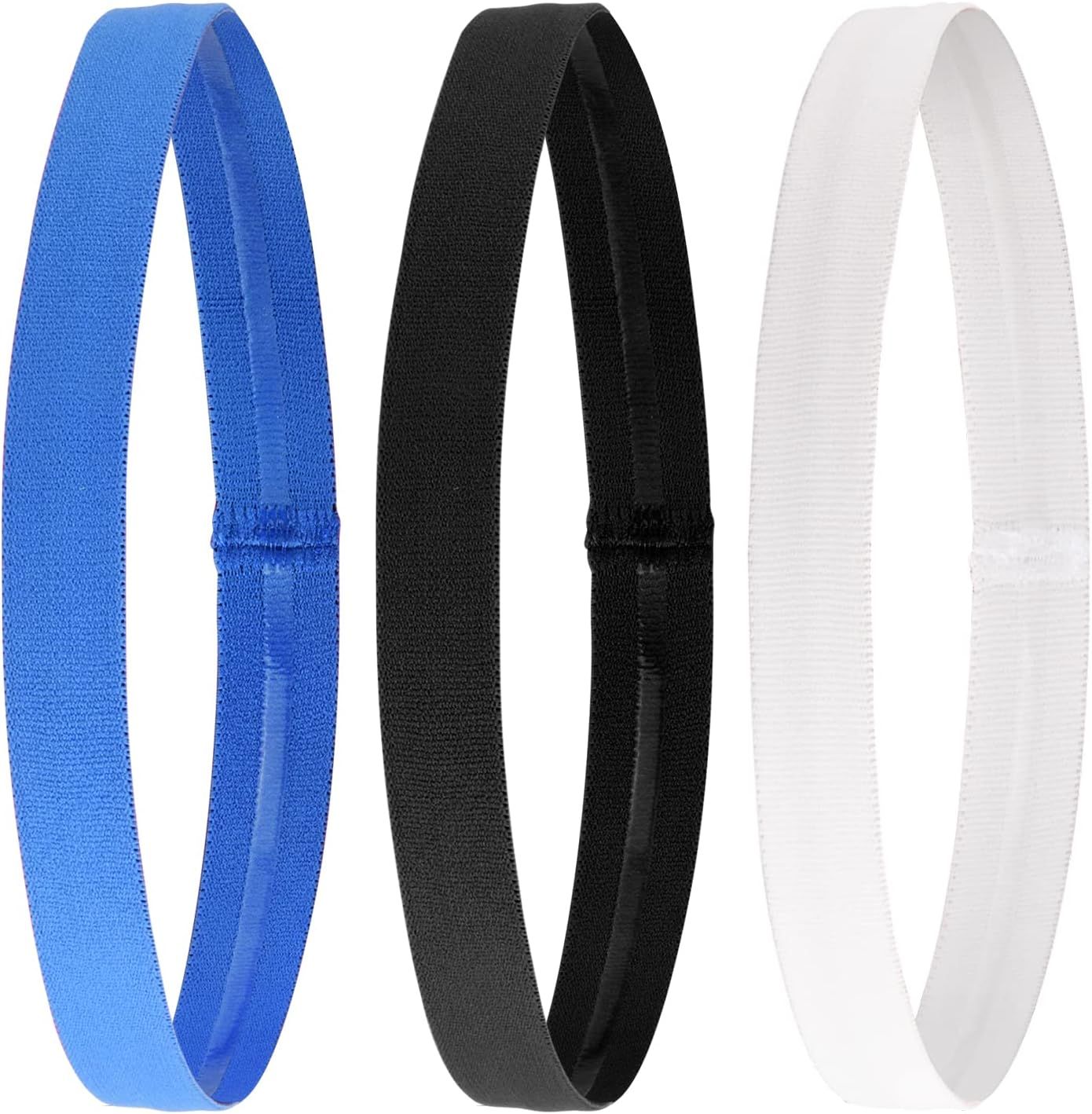 6 Pcs Serre Tete En Métal Bandeaux Ondulés Élastique Multi-style Noir