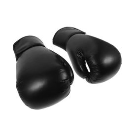 Gants De Boxe Pour Hommes, Gants D'entraînement À Doigts Complets, Noirs