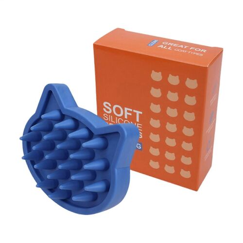 Brosse De Bain Pour Animaux De Compagnie, Brosse De Bain Pour Chien, Outil De Massage Pour Baigner Les Animaux De Compagnie Avec Poignée Ergonomique Pour Chatons Et Chiens De Petite Et Moyenne Taille.