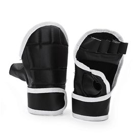 Gants Demi-Doigts, Gants De Combat, Kickboxing, Gants De Sparring, Gants De Boxe Pour Femmes, Hommes, Enfants