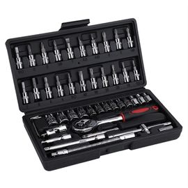 Kit d'outils de réparation, douille 1/4 pouce, cliquet, clé dynamométrique, kit d'outils combinés