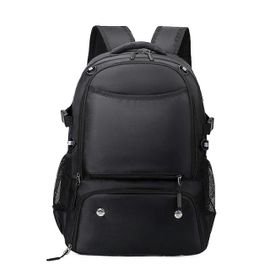 Sac À Dos De Basket-Ball Avec Compartiment À Chaussures Séparé Pour Hommes Et Femmes, Sacs D'école, Sac De Voyage En Plein Air (Noir) Noir