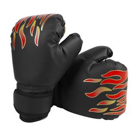 Gants De Boxe Pour Garçons, Gants De Sparring Pour Enfants ¿ Confortables Et Respirants Pour Les 3 À 9 Ans, Noirs.