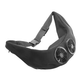 Sac banane réglable avec ventilateur USB à 3 vitesses pour la randonnée, le cyclisme et la pêche