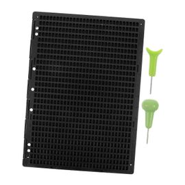 1 Ardoise D'écriture Braille ¿ Tableau Avec 27 Lignes Et 30 Cellules Et Stylet ¿ Outil Portable D'apprentissage De L'écriture Braille