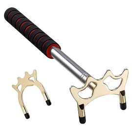 Queue de billard réglable avec tête en laiton, extensible de 32,5 cm à 150 cm pour une utilisation en intérieur