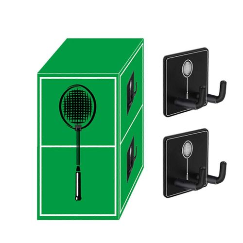 Support Mural Pour Raquette De Badminton 4,5 X 4,5 X 3 Cm En Acier Inoxydable