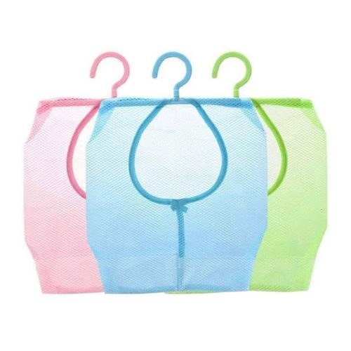 Lot de 3 sacs à pinces à linge en maille avec crochets et panier de rangement pour penderie et linge