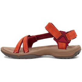 Teva - Women's Terra Fi Lite Suede - Sandales Taille 8, Rouge/Brun
