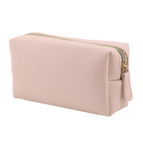 Trousse de maquillage en cuir pour sac à main de voyage, petit organiseur de cosmétiques pour femmes, trousse de maquillage avec fermeture éclair