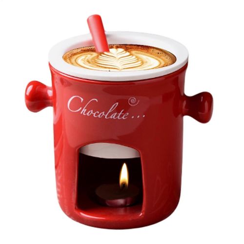 Tasse à fondue en céramique, petite fondue au fromage, melting-pot, tasse à fondue au chocolat