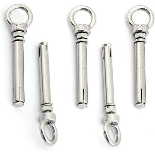 Des ancres et des Vis pour plaques de plâtre et de Briques, 5PCS M8x60 M6x70/80MM 304 en Acier Inoxydable Auto-Taraudeuses de Boulon d'Expansion Set