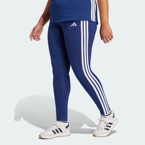 Legging Coton 3 Bandes Essentials (Grandes Tailles) Adidas - Dark Blue / White - 2x
