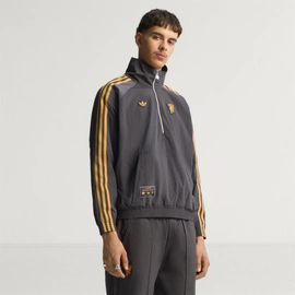 Veste Manchester United Terrace Icons Half-Zip Adidas - Utility Black - M
