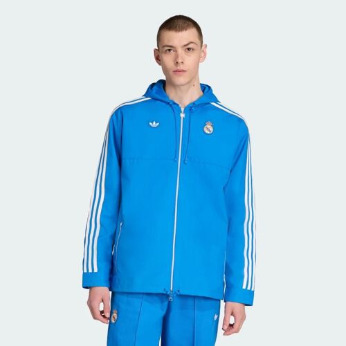 Parka Real Madrid Terrace Icons Adidas - Blue Bird / White - S