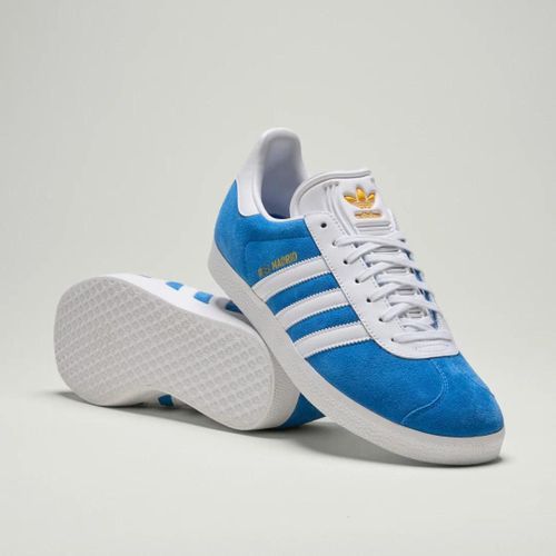 Chaussures Gazelle Real Madrid Adidas Blue Bird Cloud White Crew Yellow