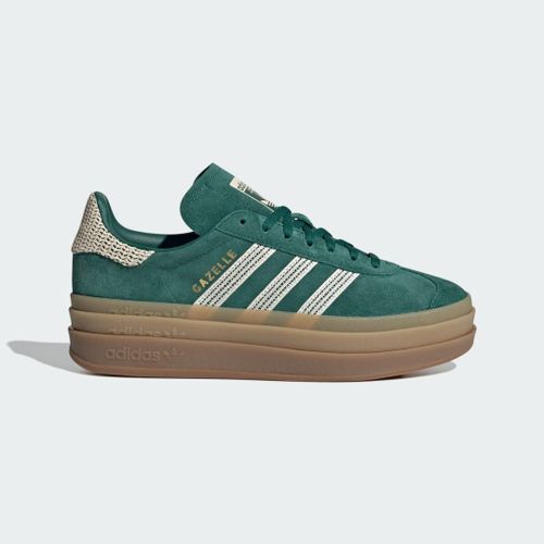 Chaussure Gazelle Bold Adidas - Collegiate Green / Wonder White / Gold Metallic - 35 1/2