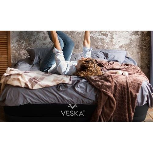 Matelas autogonflant : 203 x 152 x 50 cm / Crème