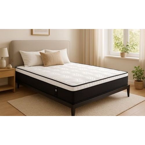 Matelas à mémoire de forme semi ferme Black Diamond de Sampur : 200 x 200