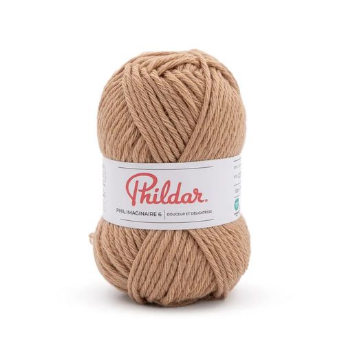 Phil Imaginaire¿6 ¿ Phildar ¿ Laine Épaisse Cocooning. Color : Camel