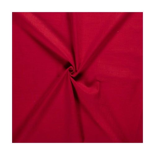 Tissu Ramie Lin Vendu Par 50 Cm Avec Une Largeur De 150 Cm. Color : Rouge