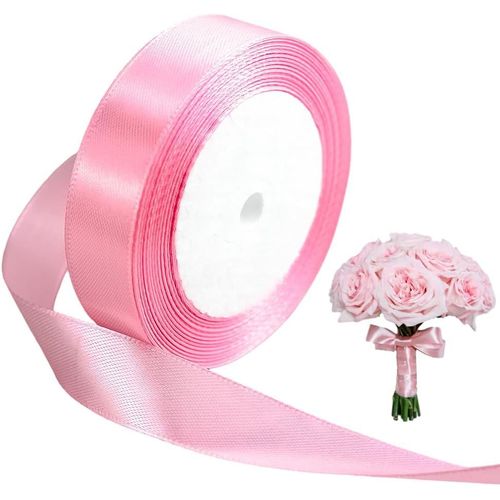 Ruban De Satin Rose De 22 M Pour Emballage Cadeau,Fête,Mariage,Décoration