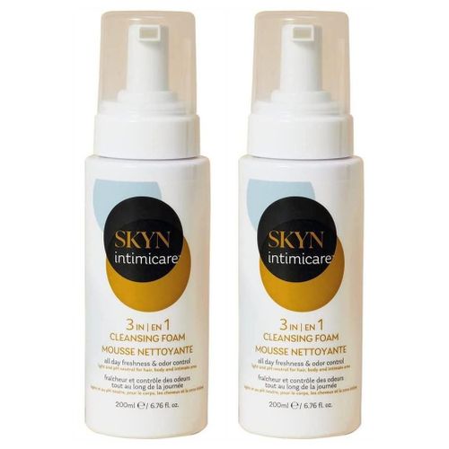 Skyn Lot De 2 Mousses Nettoyante Intime 3-En-1 Pour Hommes Et Femmes - 200 Ml 
