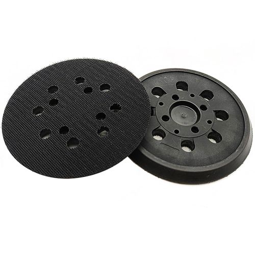 Plateau de ponçage 125 mm - Plateau de support Velcro pour Bosch, plaque de ponçage 125 mm avec velcro, accessoires pour ponceuse excentrique PEX 300/400 AE / 4000 AE/AdvancedOrbit 18 (noir)