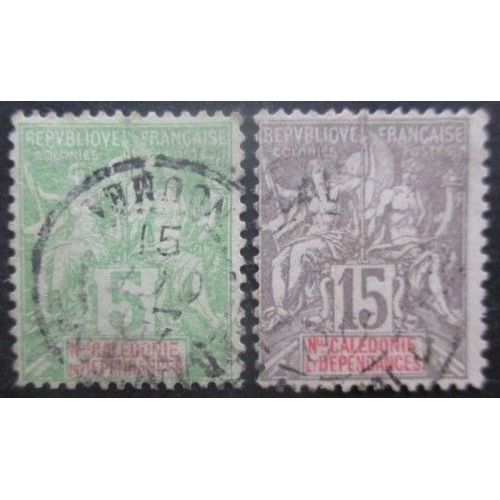 Nouvelle-Caledonie N°59 Et 61 Oblitérés