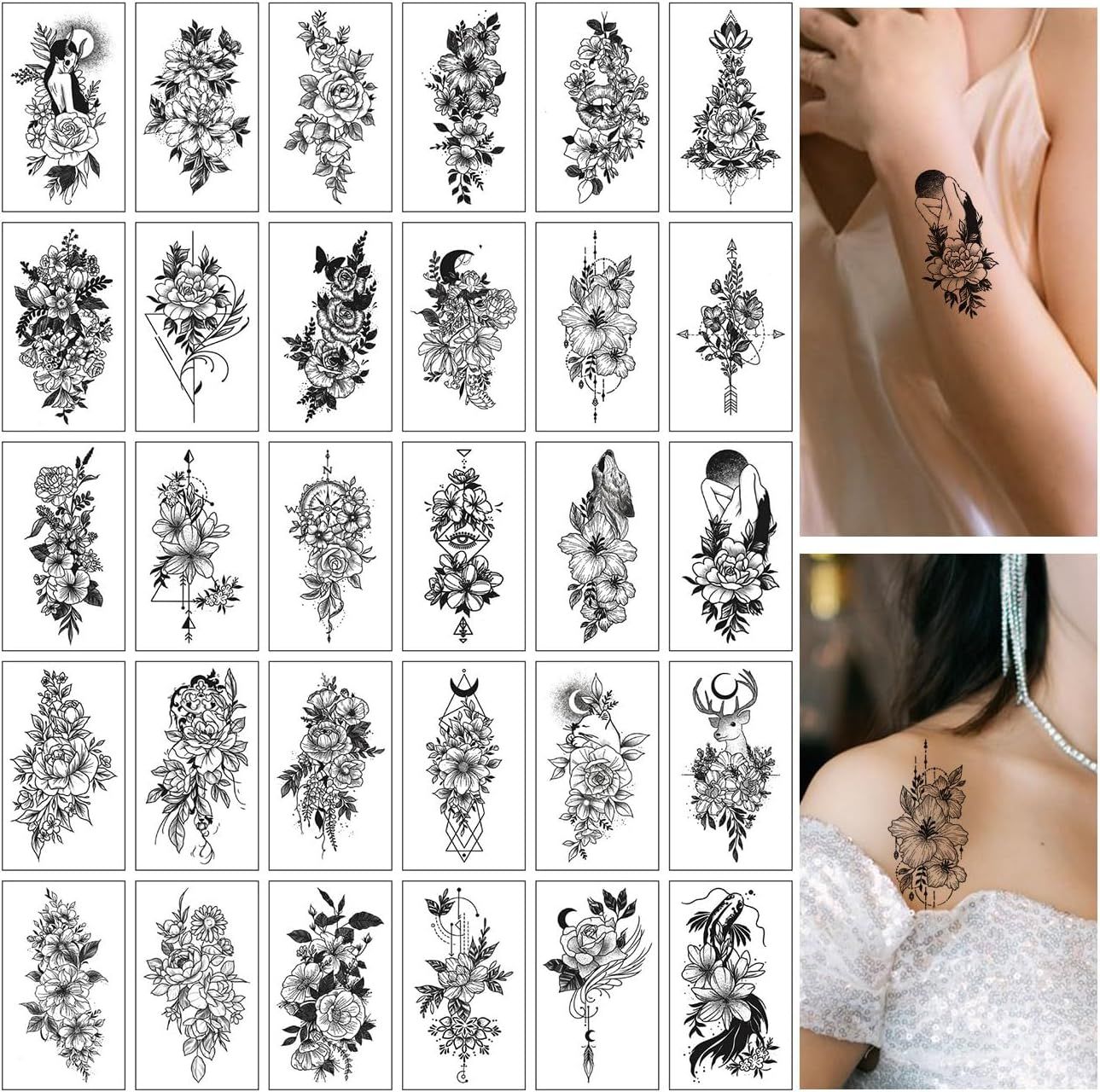 Tatouage Epaule Fleur Femme | TikTok, image size:1289x1280
