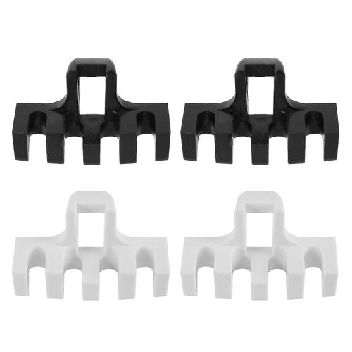 4 Pcs Raquette De Badminton Cordage Machine Outil Raquettes Réducteur De Pression Écarteur De Charge Adaptateur Accessoire Noir Et Blanc