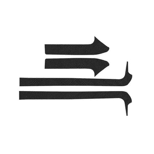 Autocollant De Garniture De Bandes De Seuil Supérieur En Cuir De Voiture Pour Toyota 2023+