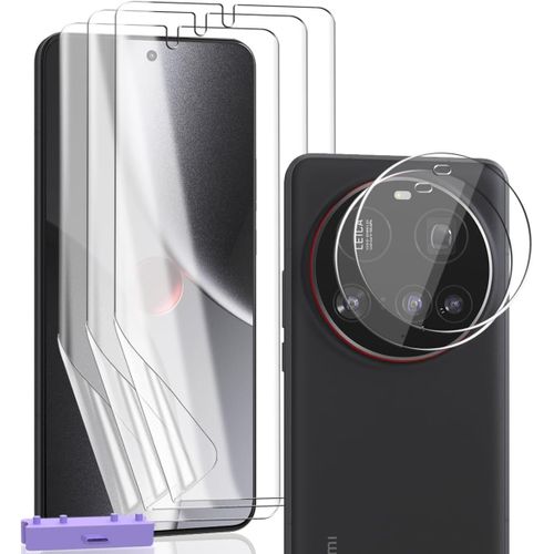 Kal-Protection Écran Pour Xiaomi 15 Ultra, Film Tpu Flexible 3 Pièces Et Verre Trempé D'objectif 2 Pièces. Anti-Rayures Hd Clair, Films De Protection Pour Xiaomi 15 Ultra