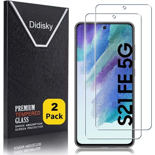 Lot De 2 Protecteur Verre Trempé Pour Samsung Galaxy S21 Fe, Film Protection Écran, Dureté 9h, Pas De Bulles, Haute Définition[Tre893351]