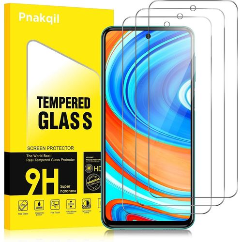 Kal-Verre Trempé Pour Xiaomi Redmi Note 9 Pro/9 Pro Max/9s 4g [3 Pièces],Hd Film Protecteur D'écran,9h Dureté,Ultra Transparent,Anti-Rayures,Sans Bulles,Vitre Ecran Pour Redmi Note 9 Pro 6.67