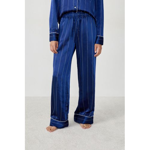 Pantalon De Pyjama En Satin À Rayures - Dayana - L - Marine - Femme - Etam