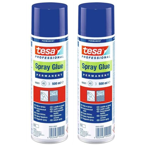 Tesa Lot De 2 Colles En Aérosol Permanent 500 Ml