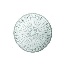 Minerva Rapporteur Photogravé Altuglas Circulaire En Grade N° 1170 - 25 G